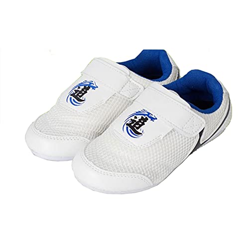 DAFLIN Taekwondo Schuhe, Unisex Kinder Erwachsene Kampfsport Sneaker for Taekwondo, Boxen, Karate, Kung Fu Und Taichi (Color : White, Size : 31 EU)