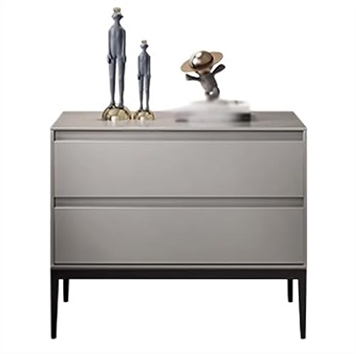 Nachttische Nachttisch, schlicht, modern, bemalt, for Schlafzimmer, ohne Installation, Nachttisch, Aufbewahrung, Organizer, Sideboard, Nachttischmöbel, komplett aus Holz Nachtschrank(Beige Gray,M)