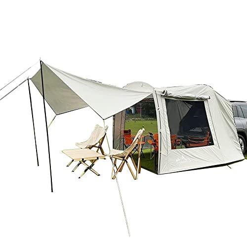 Auto Vorzelt Camping, Vielseitiges Autozelt, SUV-Heckklappenbefestigungszelt, Regenfliegen-Bildschirmraum for Camping(Car Tent Rainfly)