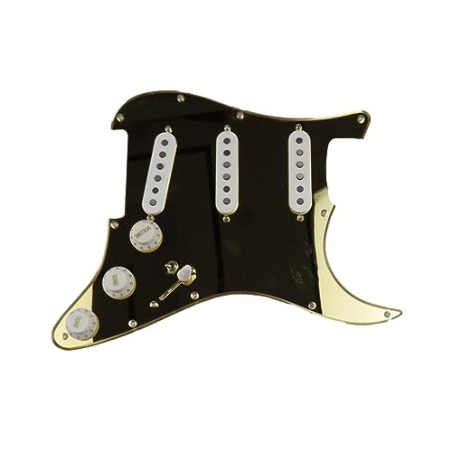 E-Gitarre SSS Single Coils Alnico 5 Pickups 7-fach Geladenes Vorverdrahtetes Schlagbrett (Color : 17)