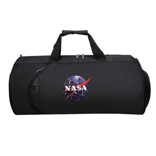 Kleine Reisetasche Anime N.A.S.A, HandgepäCk Tasche Faltbar, Overnight Weekend Damen HandgepäCk Sporttasche Koffer Flugzeug(Black 9)