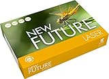 NEW FUTURE Multifunktionspapier LASER, A4, 80 g/m², holzfrei, weiß, matt (500 Blatt), Sie erhalten 5 Packungen á 500 Blatt