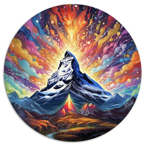 Puzzles Geschenke Spielzeug Matterhorn bunte Puzzles für Erwachsene 1000 Teile 67,5 x 67,5 cm Lustige Puzzlespiele für anspruchsvolle Puzzlespiele und Familienspiele