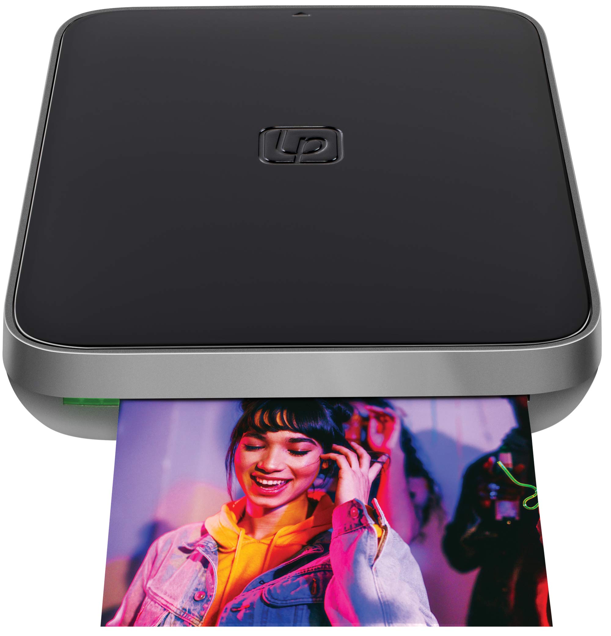 Lifeprint 3x4.5 Tragbarer Foto- und Videodrucker für iOS- und Android-Geräte. Erwecken Sie Ihre Fotos mit Augmented Reality zum Leben - Schwarz