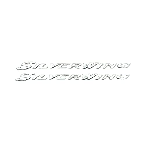 Für Honda Silver Wing GT 250 400 600 Motorrad Body Logo ABS Aufkleber Abzeichen Emblem Aufkleber Decals Schmücken (Color : 3D Chrome Decals A)