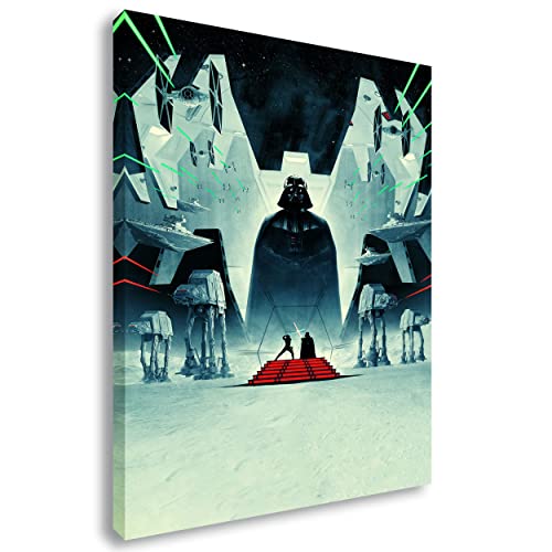 Leinwandbild Star Wars | Darth Vader - Zeichnung - Art, Wandbild auf Keilrahmen gespannt - Klein bis XXL, Wohnzimmer - Flur - Dekoration