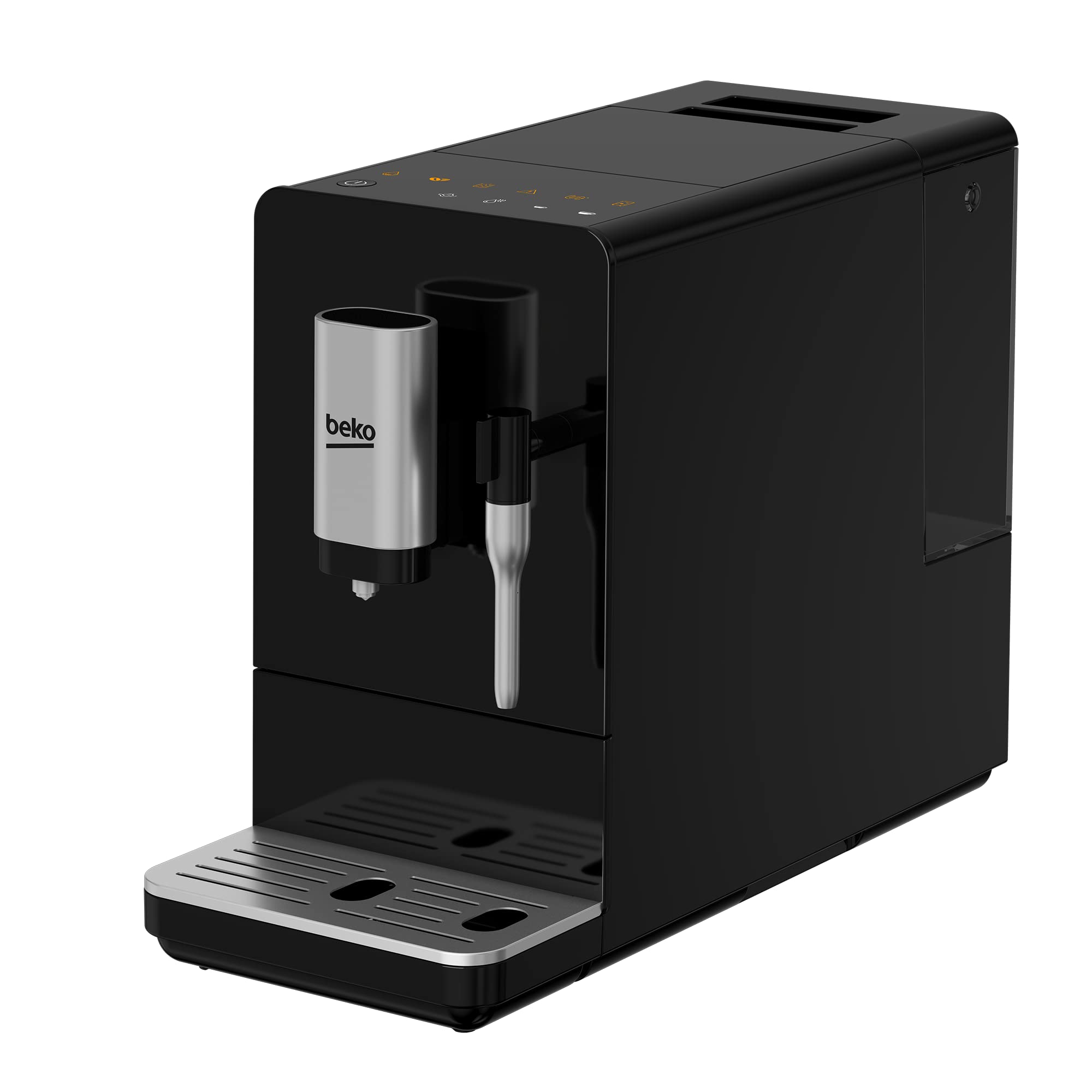 Beko CEG 3192 B Kaffeevollautomat mit Milchdüse, Milchaufschäumdüse, 5 Mahlgrade, herausnehmbare Brüheinheit, automatische Reinigungsfunktion, höhenverstellbare Kaffeedüse, Schwarz