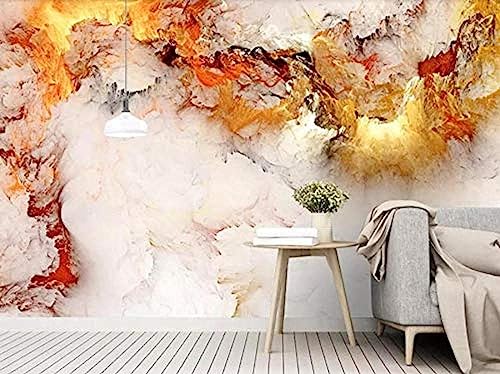 Abstrakte bunte Wolken-Marmor-Vlies-Wand 3d Tapete Wanddekoration fototapete wandbild Schlafzimmer Wohnzimmer-300cm×210cm