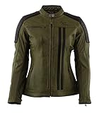 Rusty Stitches Lederjacke Alice Lady, Green/Black, 42