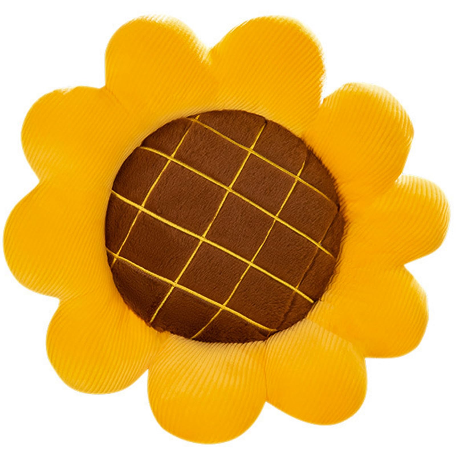 Fhkpsqkcn Sofakissen mit Sonnenblume, groß, gelb, bequemes Kissen für Heimdekoration, Stuhlkissen, Bodenmatte