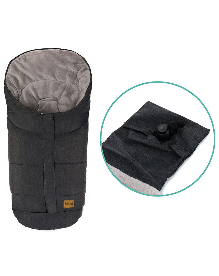 Fußsack EIGER SOFT in schwarz melange 4