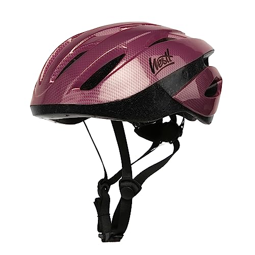 WESTT Road Fahrradhelm I Fahrradhelm Herren & Damen & Kinder I Fahrradhelm mit Licht I atmungsaktiver Fahrrad-Helm I Mountainbike-Helm I MTB-Helm I E-Bike-Helm I Rennrad-Helm I rosa