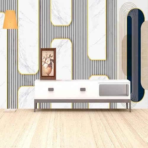 XLMING Geometrische Malerei Abstraktion Küche Esszimmer Arbeitszimmer Wohnzimmer TV Hintergrund Wand 3D Tapete-300cm×210cm