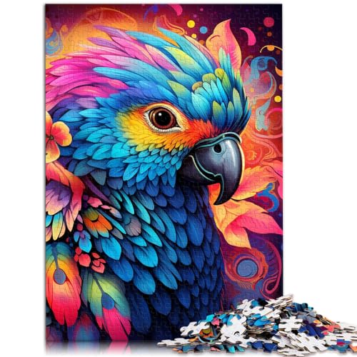 Puzzle Tiere Vögel Papageien Puzzle für Erwachsene 1000 Holzpuzzle Spielzeug Puzzles Lernspiele Stressabbau Puzzles 1000 Teile (50x75cm)