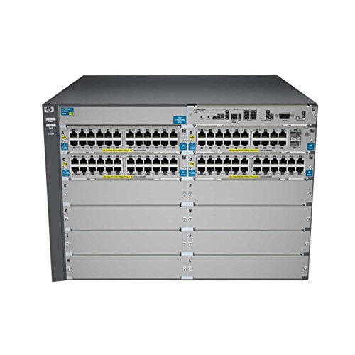 HP E5412-92G-PoE+/2XG-SFP+ v2 zl Switch C4 Managed 92 x 10/100/1000 + 2 x SFP+ PoE Rack montiert mit HP E5400 zl Switch Premium License