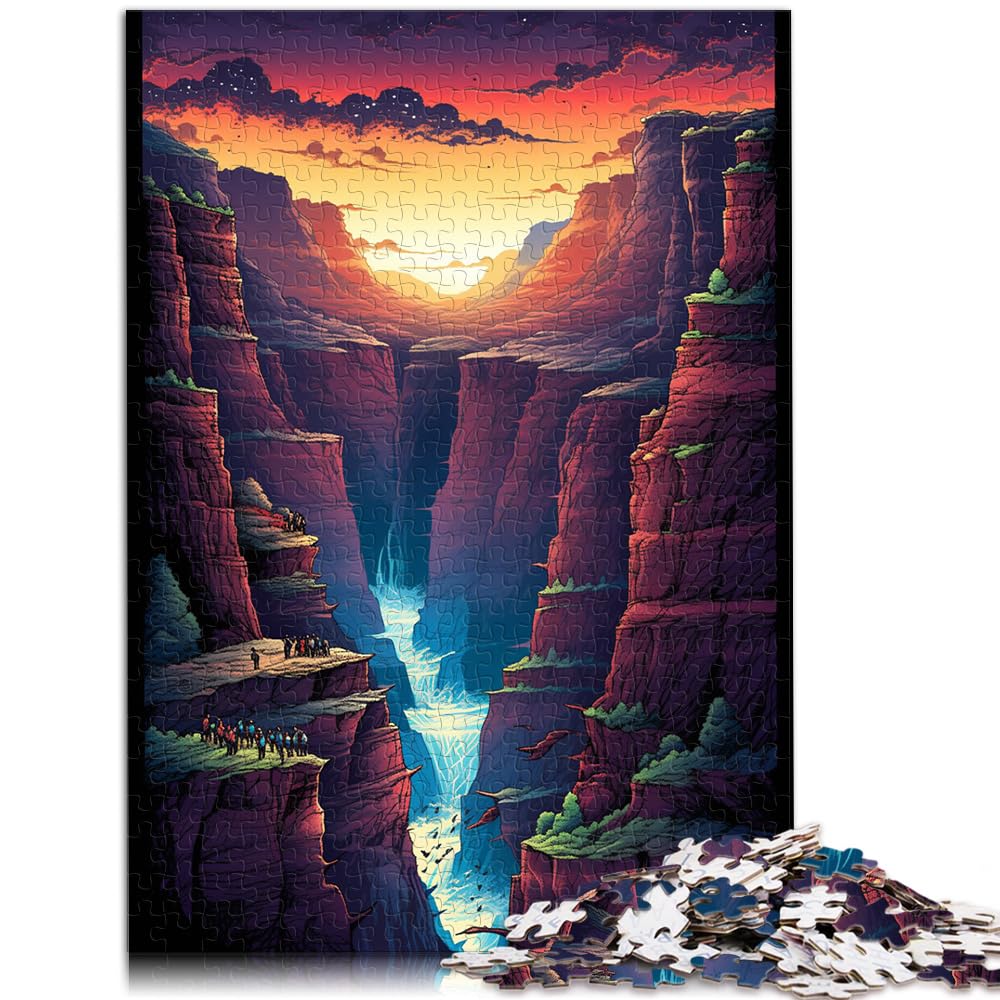 Puzzle für den amerikanischen Grand Canyon, 1000 Teile, Puzzle für Erwachsene, schwieriges Holzpuzzle, schweres Puzzle für Frauen und Männer, 1000 Teile (50 x 75 cm)