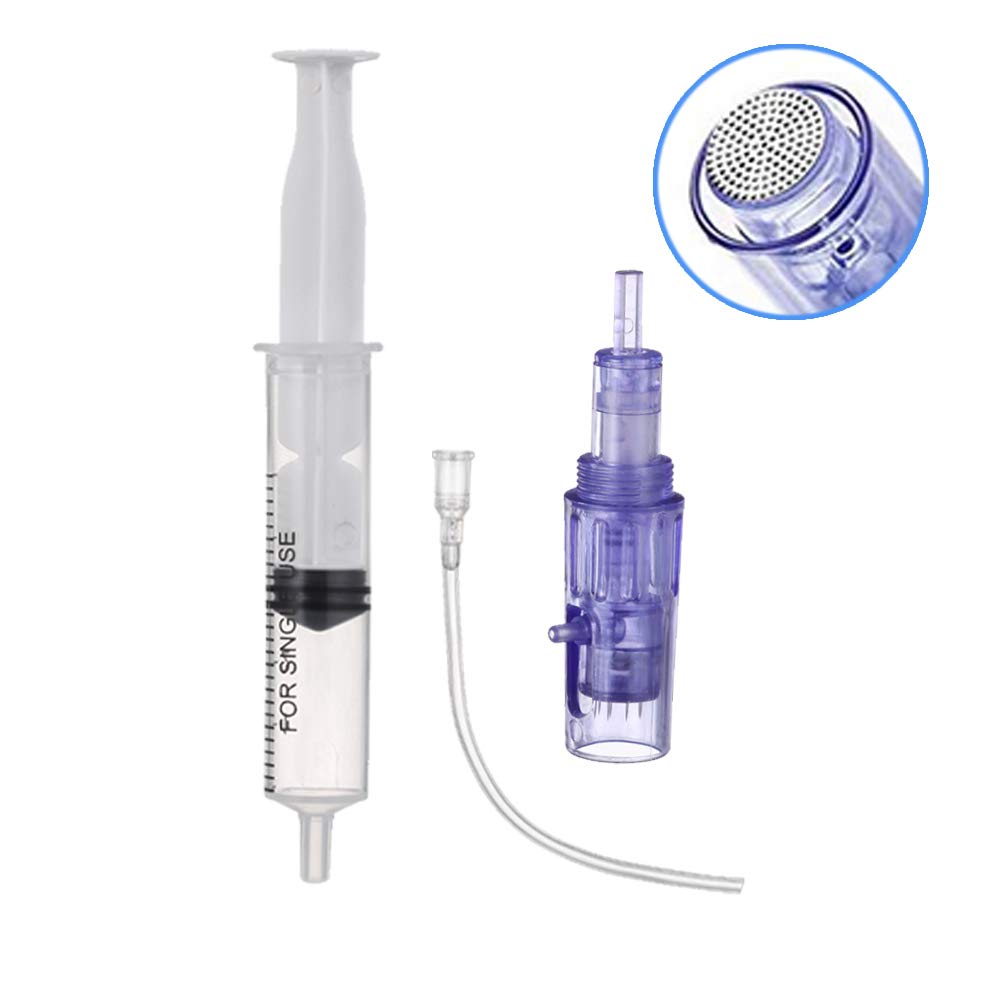 BOWKA 8 Stück NANO Nadelpatrone Ersatznadeln,Einstellbar Gewinde-Schlitz Für Elektrischer Microneedling Pen Electric Derma Pen (NANO RUND)