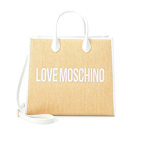 Love Moschino Damen Jc4318pp0gkn110a Einkaufstasche, Weiß