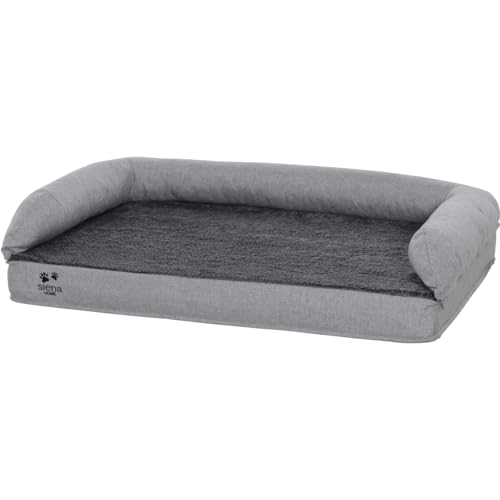 Siena Home CHIASA Hundebett Silber L Bezug aus 100% Polypropylen, Dessin 200, Farbe Silber