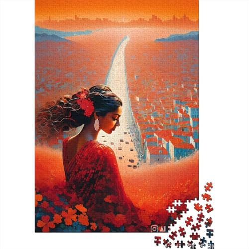 Red City Puzzles für Erwachsene und Teenager, 500 Puzzles für Erwachsene, 500 Teile, tolle Geschenke für die ganze Familie (Größe 52x38cm)