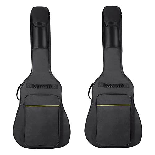 Nemeaii 2 Pack E-Gitarrenkoffer 41 Gitarrentasche für Akustische Klassische Gitarre, Ukulele, Bassgitarre