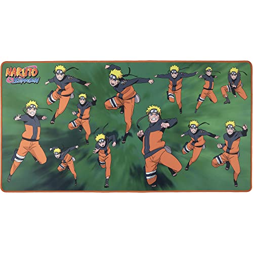 Konix Naruto Clonage Kage Bunshin No Jutsu Mauspad aus rutschfestem Silikon-Sufutter, 90 x 46 cm