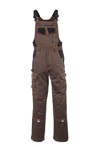 KG Latzhose ARDON H9111 BRAUN Arbeitslatzhose Herrenlatzhose Sicherheitshose Hose Arbeitshose Kombihose (52)