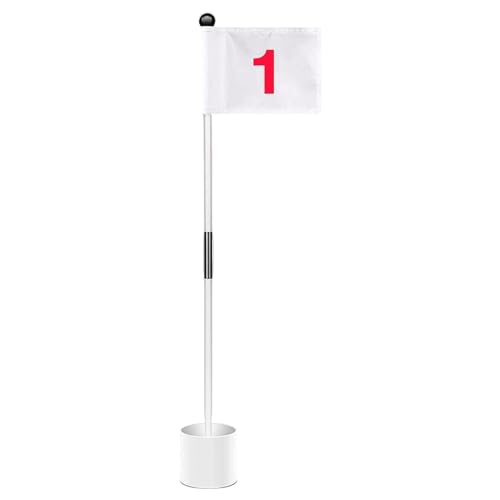 Golfflaggenstick-Set – Golf-Putting-Loch-Set, Golf-Pin-Flagge, Putting-Flaggen-Set, tragbares Outdoor-Hinterhof-Golfflaggen-Zubehör für Golfliebhaber zum Üben im Hinterhof-Garten