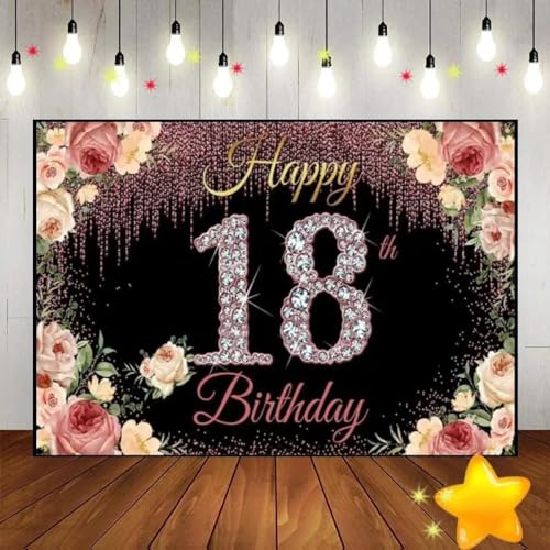 Alles Gute zum 18. Geburtstag Hintergrund Smash Kuchen Spiel Cust Hintergrund Ballon Baby Party Jahrgang Mädchen Einladung Süßer Junge 240X180cm