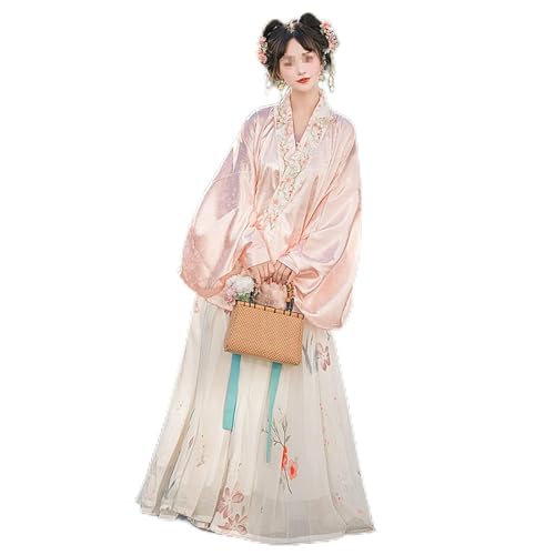 Chinesische Traditionelle Prinzessin Hanfu-Kleid Chinesische Traditionelle Alte Hanfu-Cosplay-Outfit,S=155-160cm,Pink