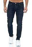 Red Bridge Herren Jeans Hose Slim-Fit Denim Stonewashed Arena W33 L34 M4249-BLUE-BLACK