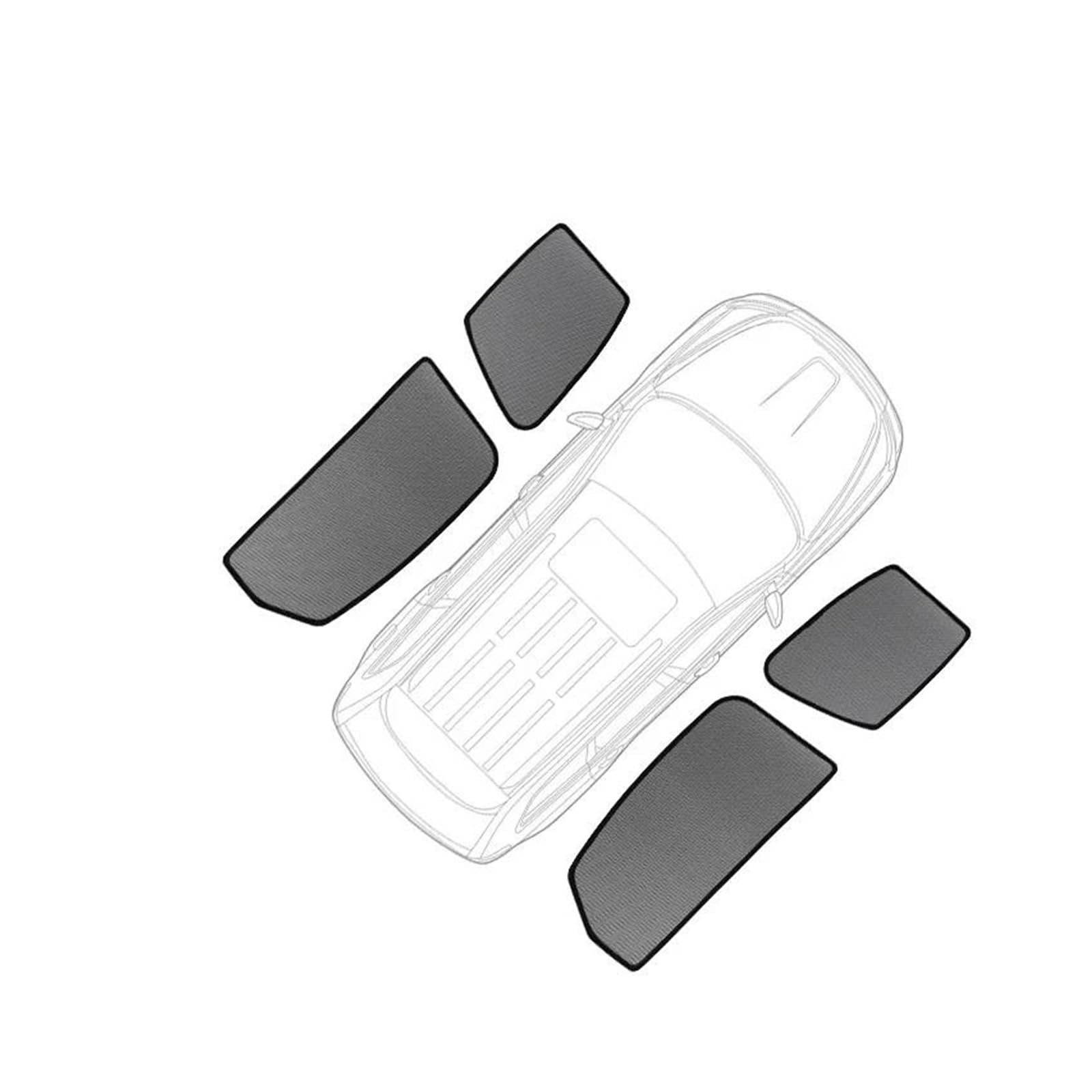 Auto-Sonnenschirm Für Q7 4M 2015-2023 2024 Auto Sonnenschutz Schild Frontscheibe Rahmen Vorhang Netz Baby Hinten Seite Fenster Sonnenschutz Visier Frontscheibenabdeckung(4PCS Side Windows)