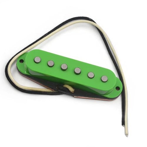 Gitarren-Steg-Tonabnehmer Imitieren Den Klang Des Brücken-Tonabnehmers Mit Versetztem Pol Und Schwarzem Basismagneten Für E-Gitarre e gitarren tonabnehmer (Color : Green cover)