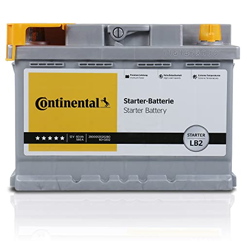 Autobatterie von Continental (2800012020280) Batterie Startanlage Akku, Akkumulator, Batterie,Autobatterie