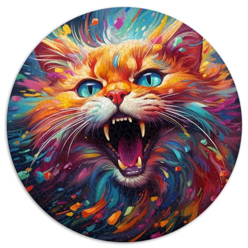 Puzzles Cat Art Puzzles für Erwachsene 1000 Teile 67,5 x 67,5 cm Entspannungspuzzles Spiele-Denkspiel Schwierige und schwere Puzzles