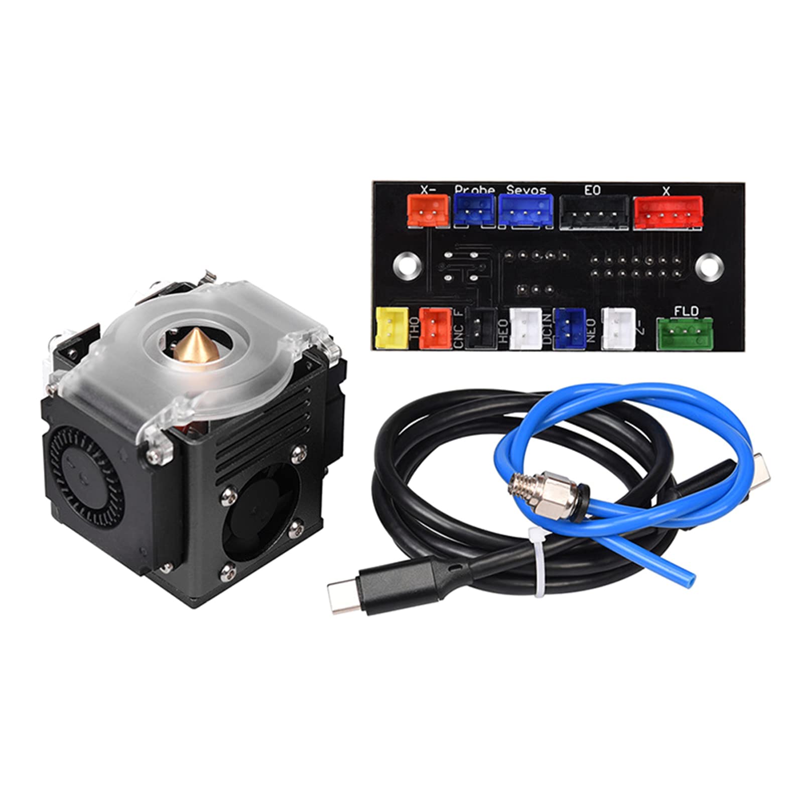 Upgrade des Hotend Kit Druckkopfs Aus Ganzmetall Für B1 Ender3 Ender5 3D Drucker Extruder Vollständiger Zusammenbau des UM2-Düsen Kits Verbesserte Druckleistung Mit Metall Extruder Hotend Kit Hot