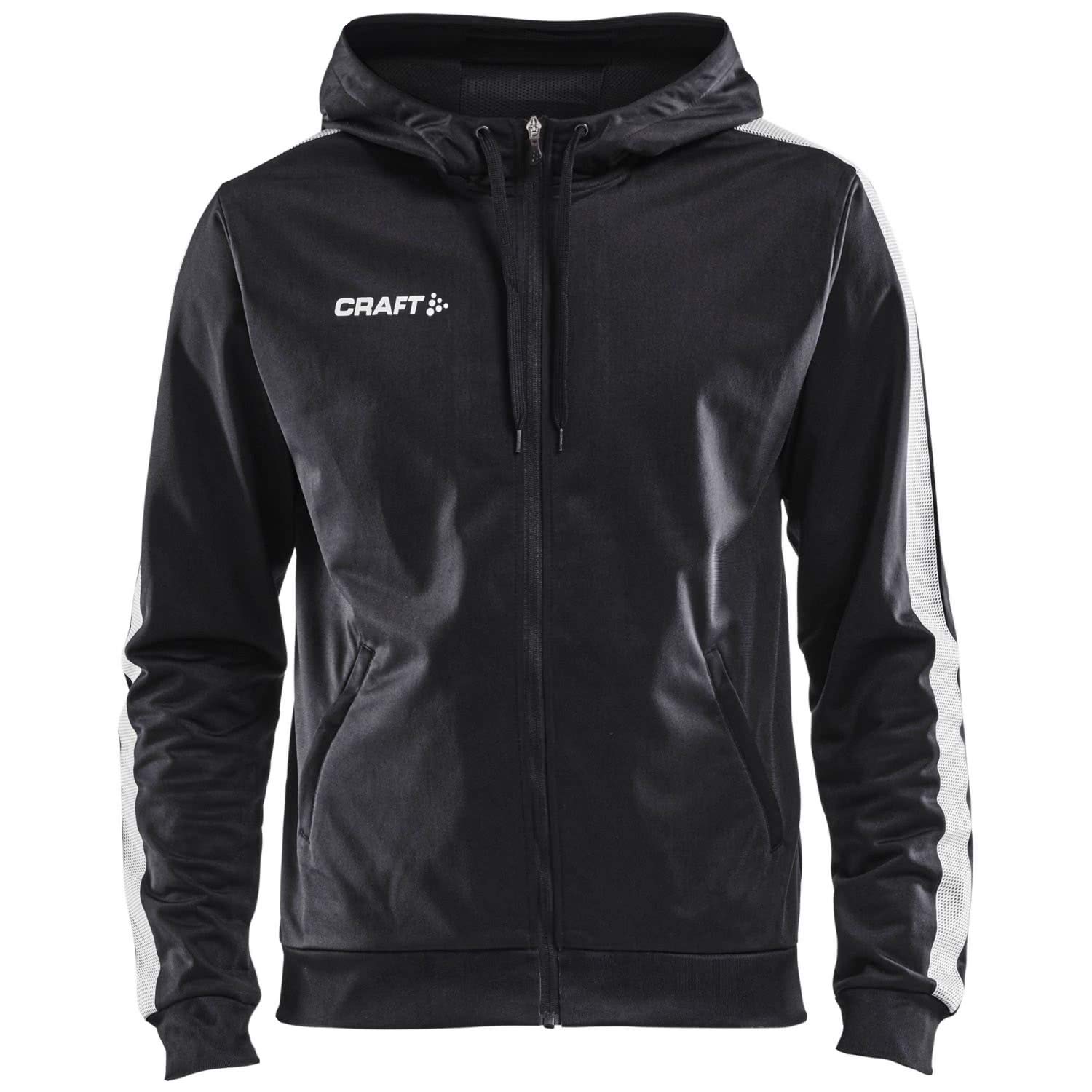 Craft Herren Kapuzenjacke Pro Control Hood Jacket 1906716 Black/White L