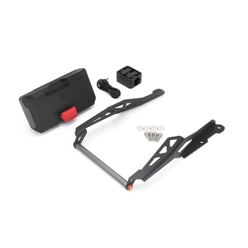 Handyhalterung Motorrad Für CFMOTO 800MT 2023 Motorradzubehör Telefonhalter Unterstützung GPS-Navigationshalterung 12/22mm Externes Zubehör Handyhalter Fahrrad(Set - 12MM)