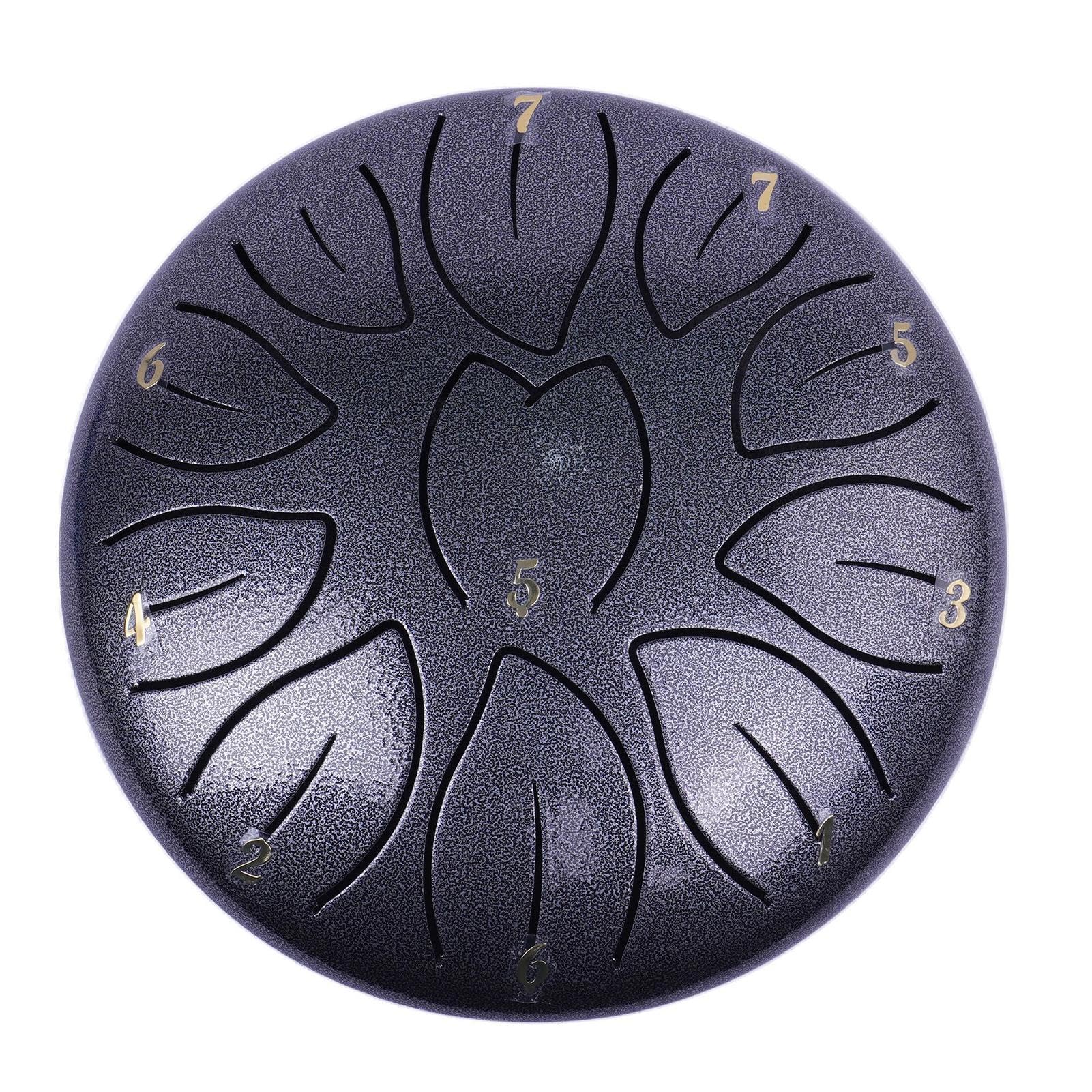 Steel Tongue Drum | Wasserdichte Regentrommel | Stahlzunge Outdoor Regentrommel Kleine Größe Musikinstrumente Ausrüstung für Yoga, Meditation, Musikerziehung, Unterhaltung und künstlerische