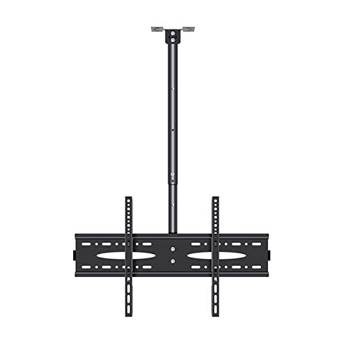 VSULZVNU Universal-TV-Ständer, TV-Wandhalterung, Deckenhalterung, TV-Halterung, herunterklappbar, hält bis zu 50 kg Bildschirme, neigbare drehbare Teleskophalterung (Größe: 1,5 m), 2 m – Cinch-Stecker