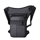 Beintasche Herren Männer wasserdichte Oberschenkel Tasche Taille Pack Fanny Packs Outdoor Reiten Motorrad Crossbody Hüfte Gürtelbeutel Umhängetaschen Reisen Brustpackung Motorrad Beintasche(Color:1)