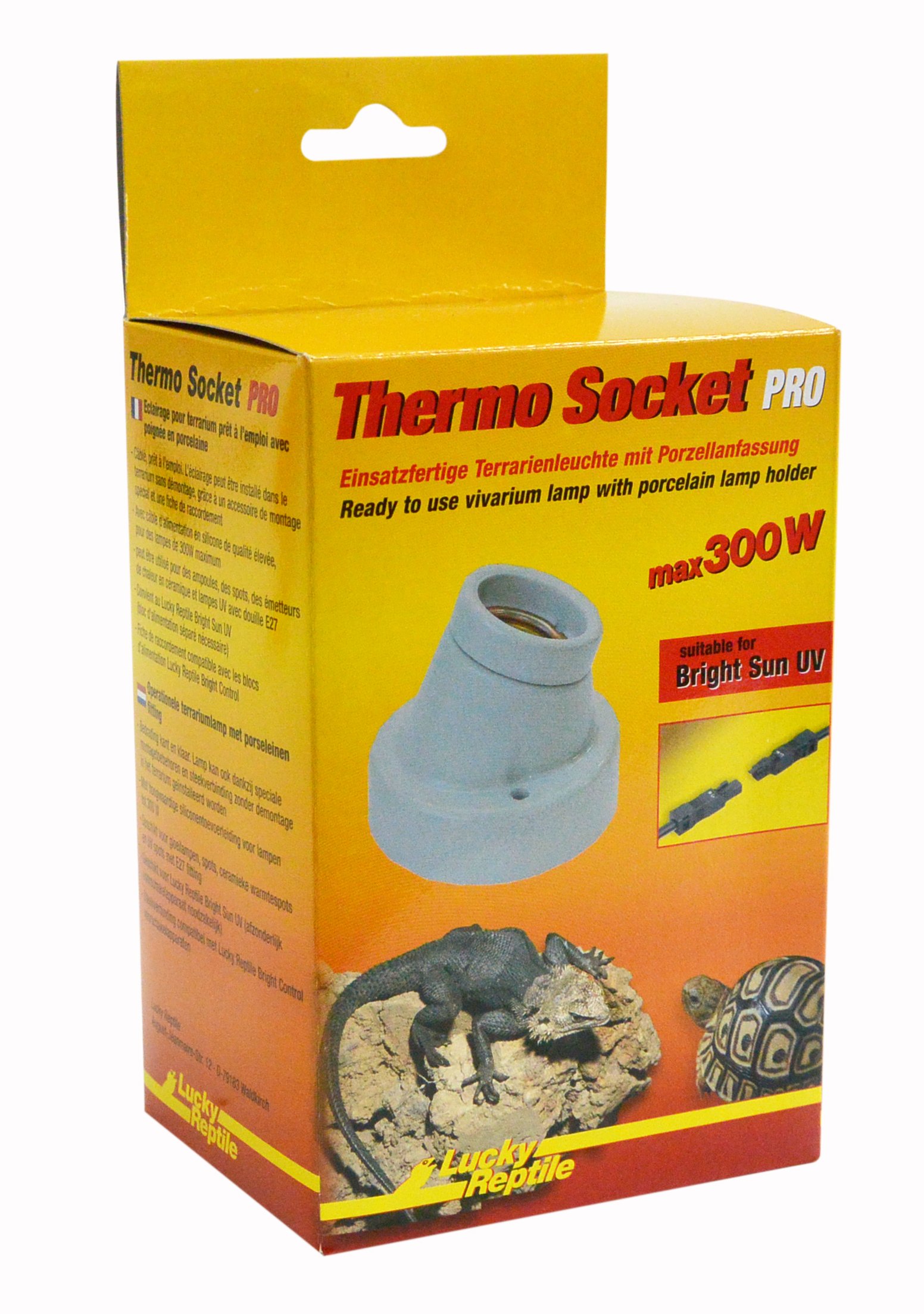 Lucky Reptile Thermo Socket PRO, Einsatzfertige Terrarienleuchte mit Porzellanfassung und Plug and Play System