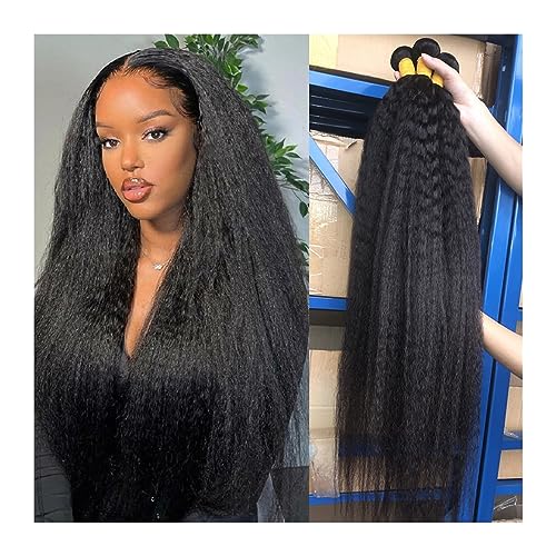 Human Hair Bundles Gerade Brasilianische Haarwebart Bundles Rohes Menschliches Haar Bundles 12-30 Zoll Remy Extensions 1/3/ 4 Bundles for Frauen human hair weave (Size : 16 16 16 16)