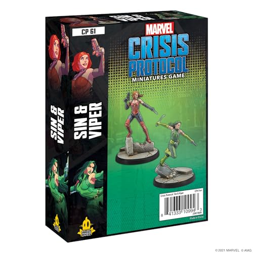 Fantasy Flight Games – Marvel Crisis Protokoll: Sin and Viper Character Pack – Miniaturen-Spiel