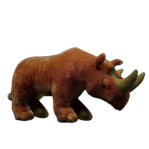 DANAIM Arsinoitherium Plüschtier, 14 Zoll Nashorn Plüschpuppe Arsinoitherium Paläontologische Kuscheltiere Geschenke for Kinder Geburtstag Weihnachten