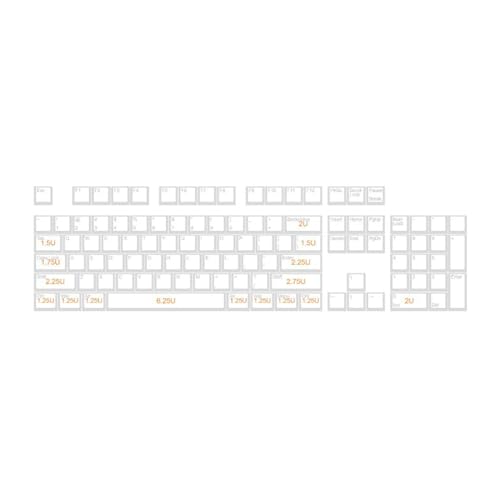 Mllepjdh 130PBT Hitzesublimation XDA Profil Tastenkappe Für Mechanische Tastaturen Glattes Und Ölbeständiges PBT Tastenkappen Zubehör Zubehör Für Mechanische Gaming Tastaturen