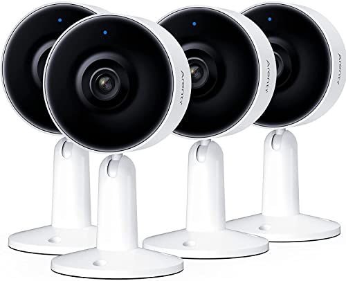 ARENTI IN1 Indoor Security Überwachungs kameras 4PC, 1080p Full HD Plug-in WiFi Camera für Home Security/Baby Monitor/Tiere, Nachtsicht, Bewegungs-/Tonerkennung, iOS & Android Zugang