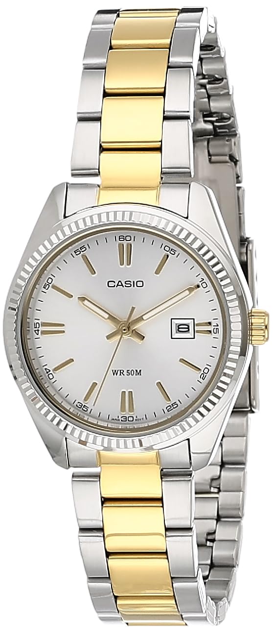 Casio Damen-Armbanduhr Classic Analog Quarz Edelstahl beschichtet LTP-1302SG-7A