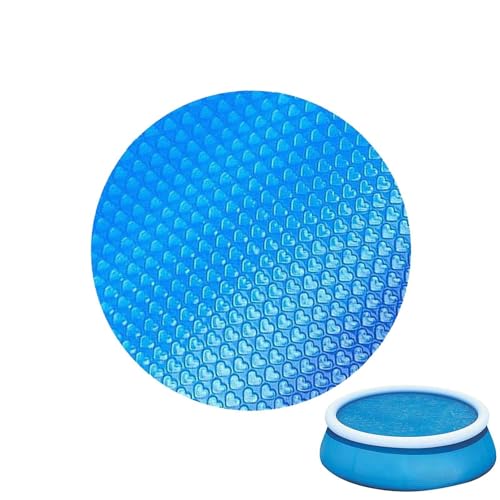 Poolabdeckung – 450 g PE Solarabdeckung für Pool Bubbles – schwimmende Solarabdeckung mit Wärmespeicherung für Pool, Whirlpool, Spa, Teich, Badewanne