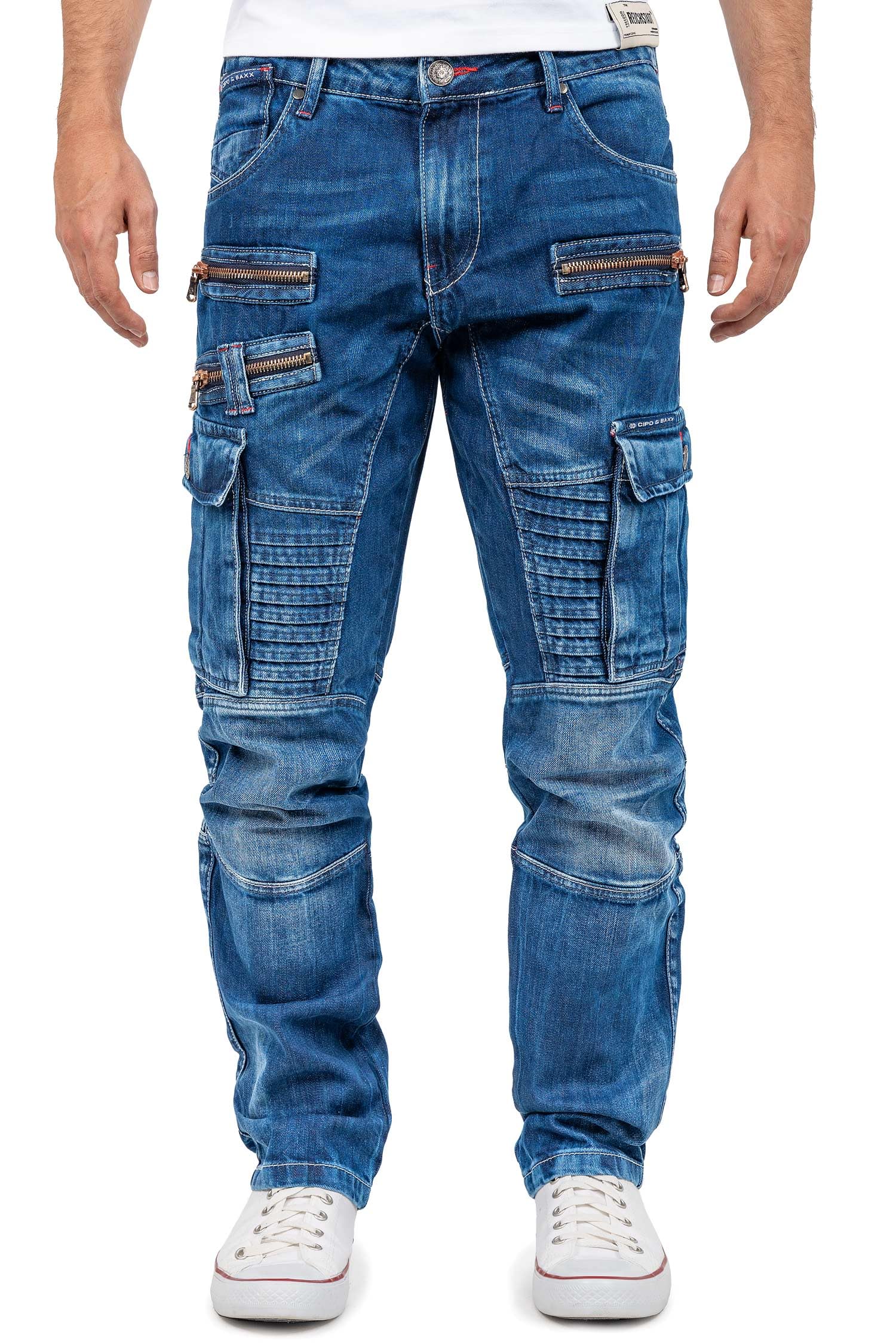 Cipo & Baxx Herren Jeans CD798-bans Blau W31/L34